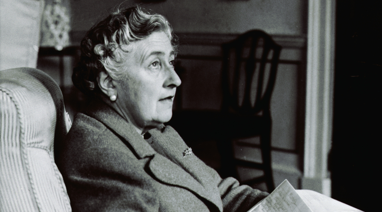 Agatha Christie Seated