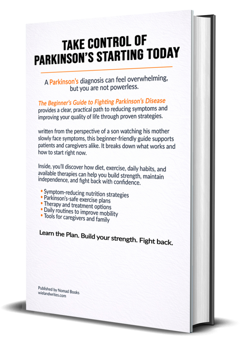 back the beginners guide to parkinsons disease by james wieland about helping patients and families with support